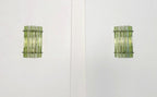 Murano Wall Lamp | 7 Green Prism Glass | Set of 2