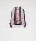 Murano Wall Lamp | 7 Clear Purple Prism Glass | Set of 2