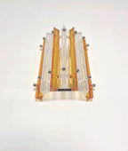 Murano Wall Lamp | 7 Clear Yellow Prism Glass | Set of 2