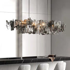 Oversize Post-modern Avant Art Irregular Metal Piece Chandelier for Living/Dining Room/Kitchen Island