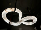 Infinity Alabaster Linear Pendant Light detail view