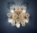 Murano Wall Lamp | 16 Clear White Sputnik | Set of 2