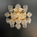 Murano Wall Lamp | 16 Clear White Sputnik | Set of 2
