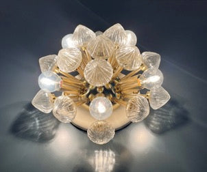 Murano Wall Lamp | 16 Clear White Sputnik | Set of 2