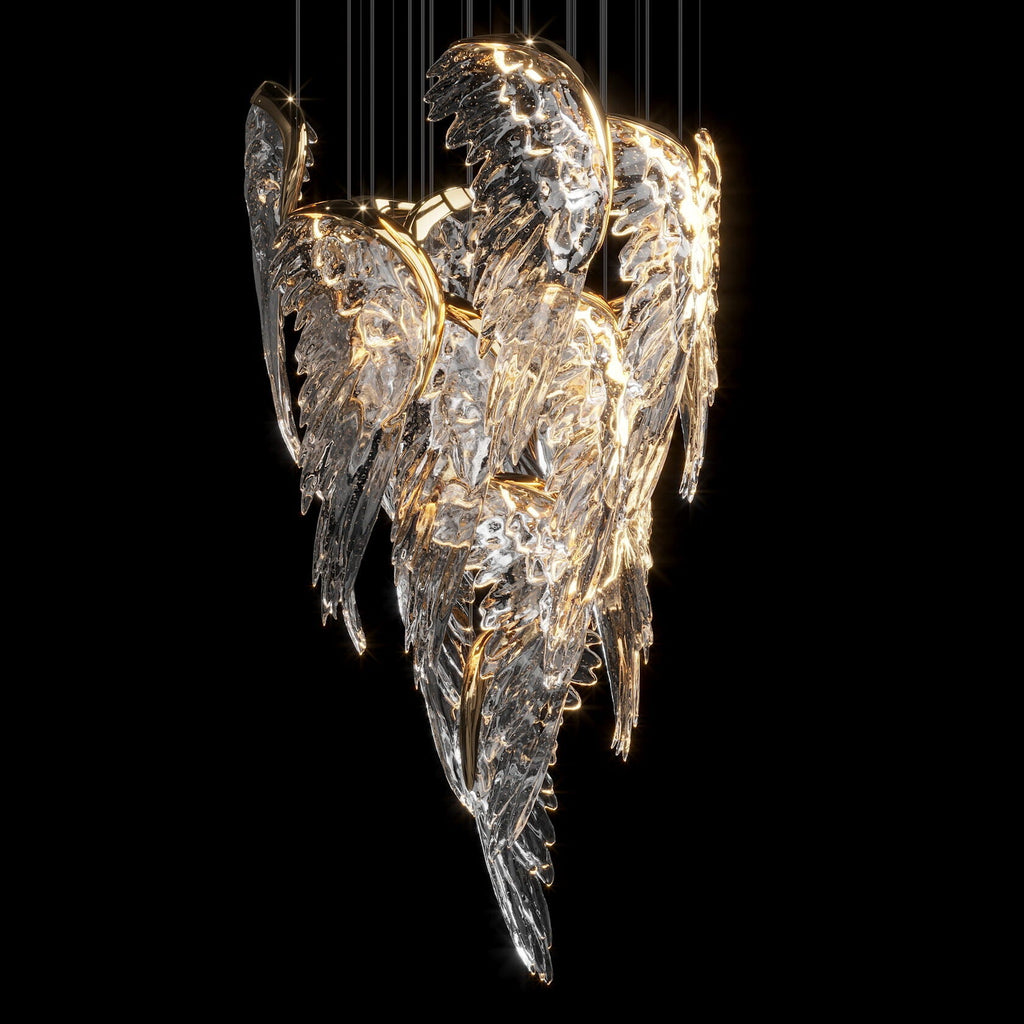 Crystal Angel Wing Chandelier