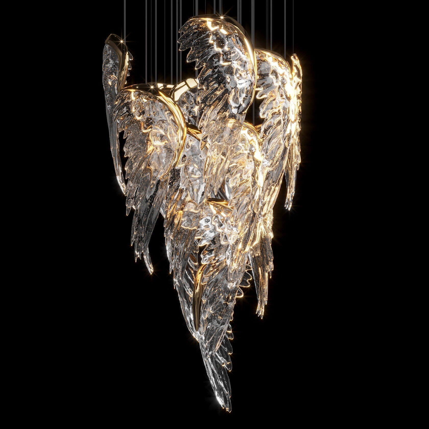 Crystal Angel Wing Chandelier