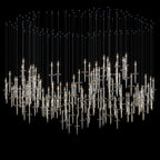 Crystal Spire Rain Chandelier