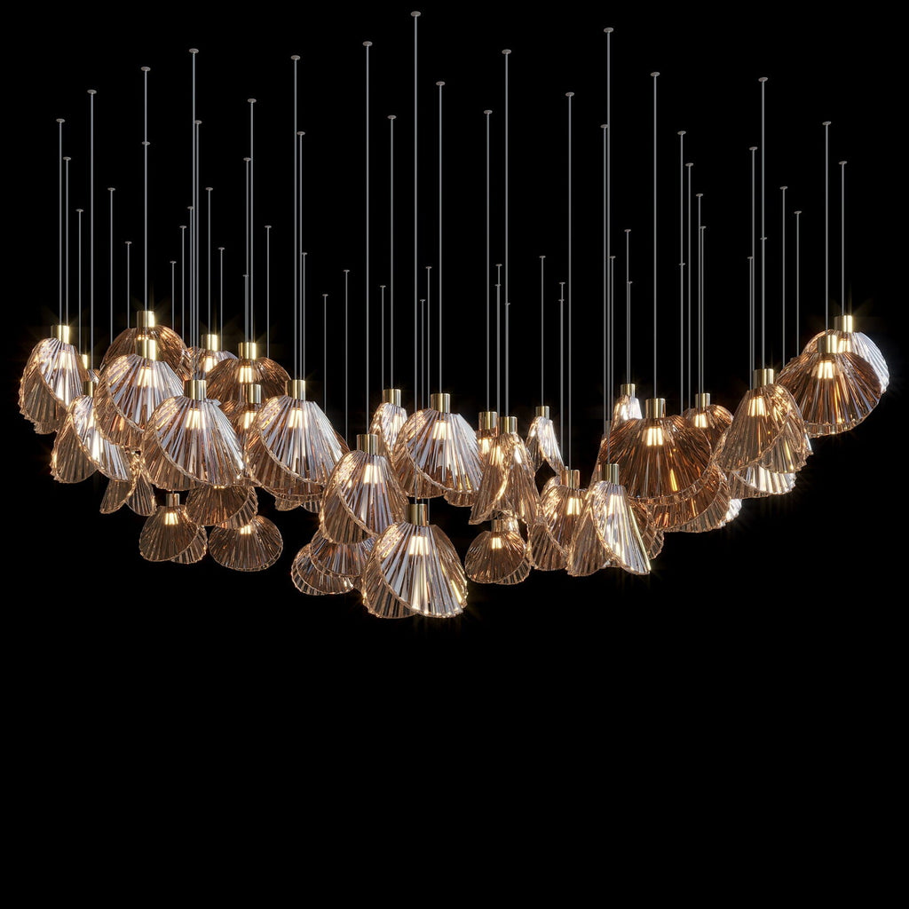 Crystal Shell Cluster Chandelier