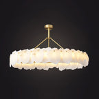 Alabaster Round Chandelier-WM2392a by Bling Lighting Studio