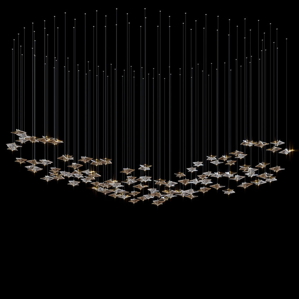 Crystal Arrow Rain Chandelier
