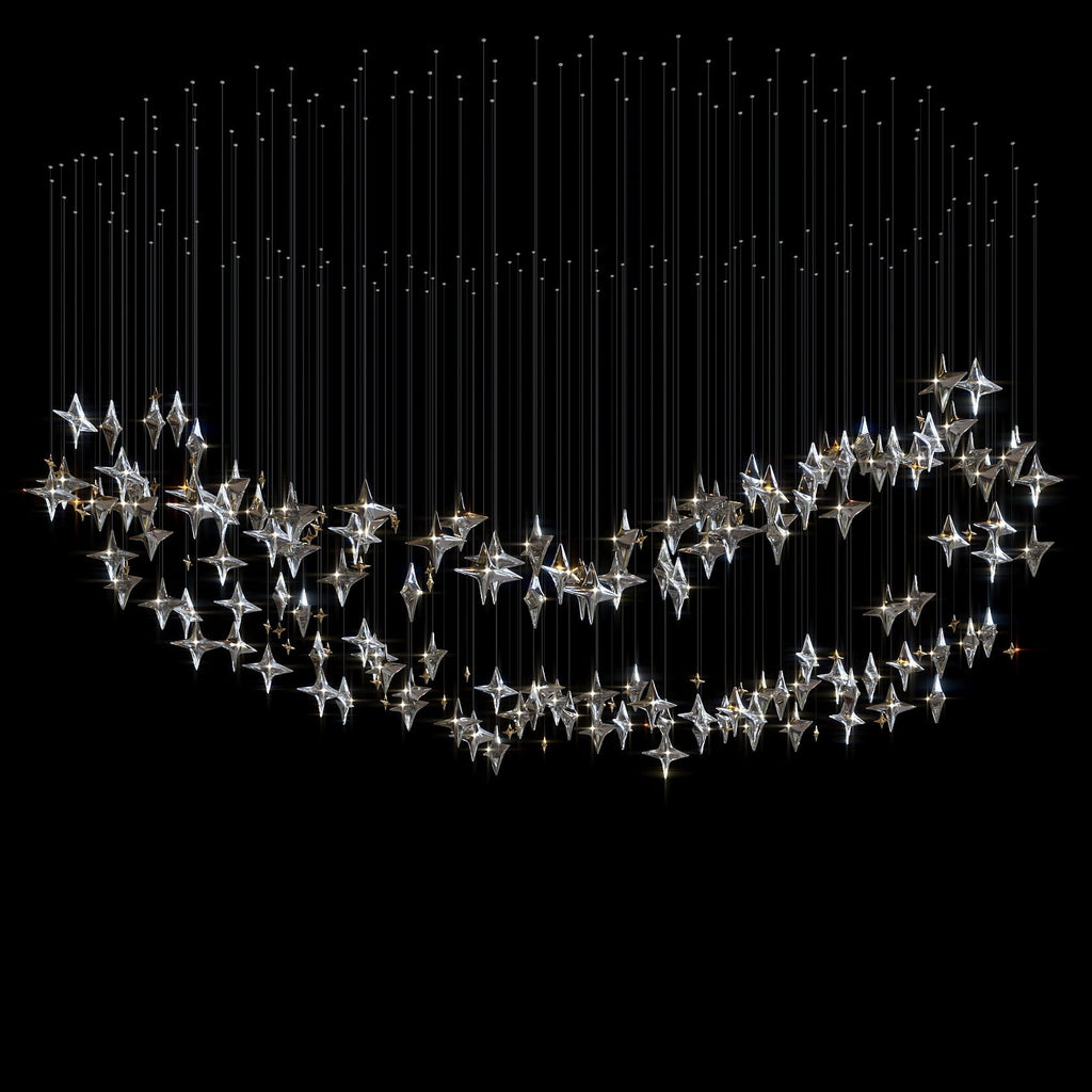 Crystal Star Constellation Chandelier