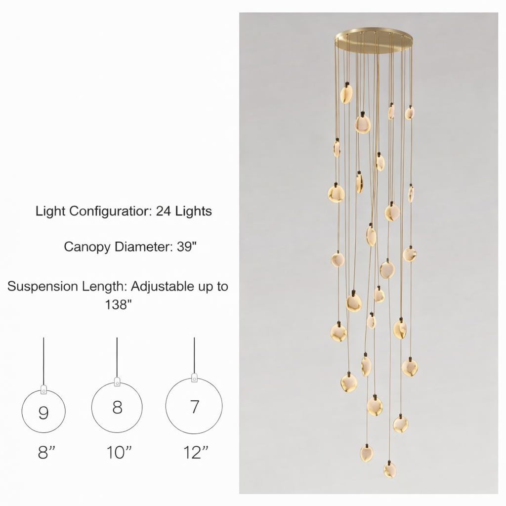 Moonshade Alabaster Disc Chandelier product image