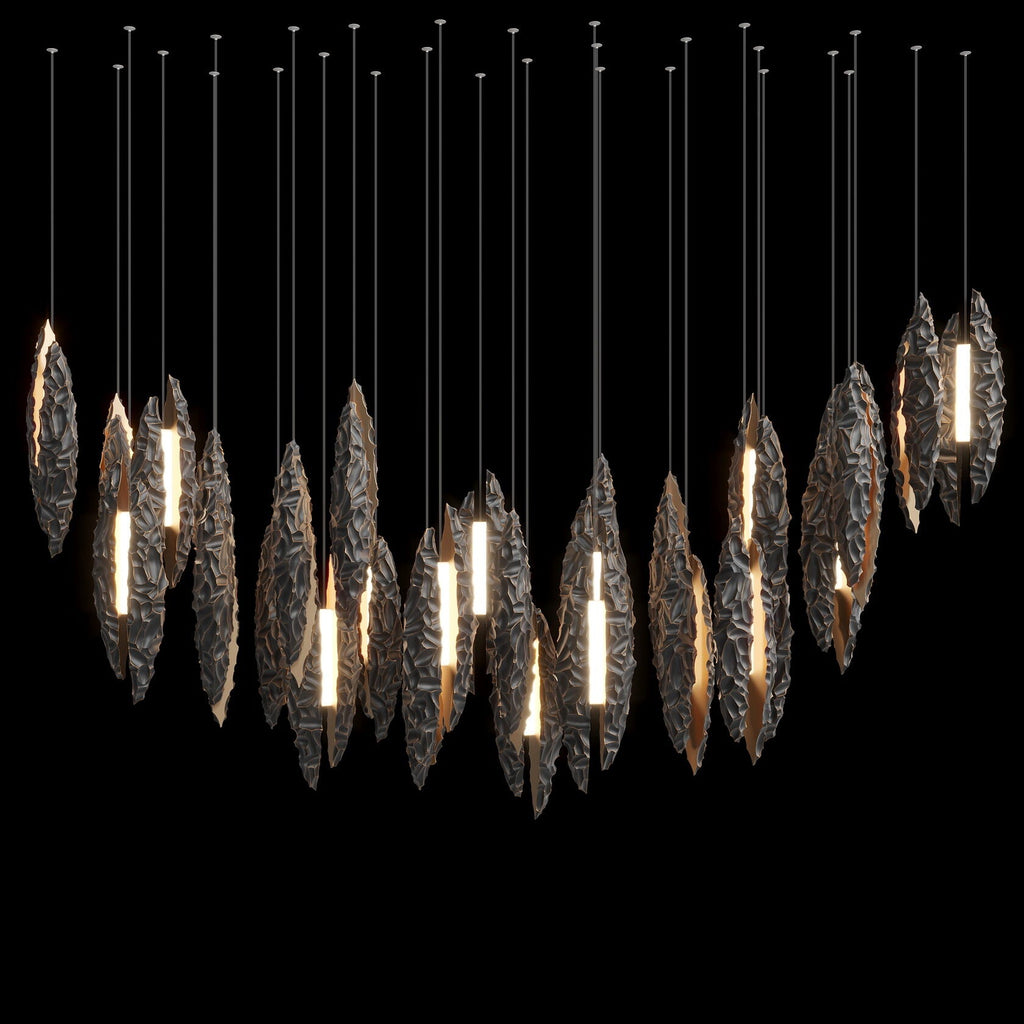 Silver Ice Shard Chandelier