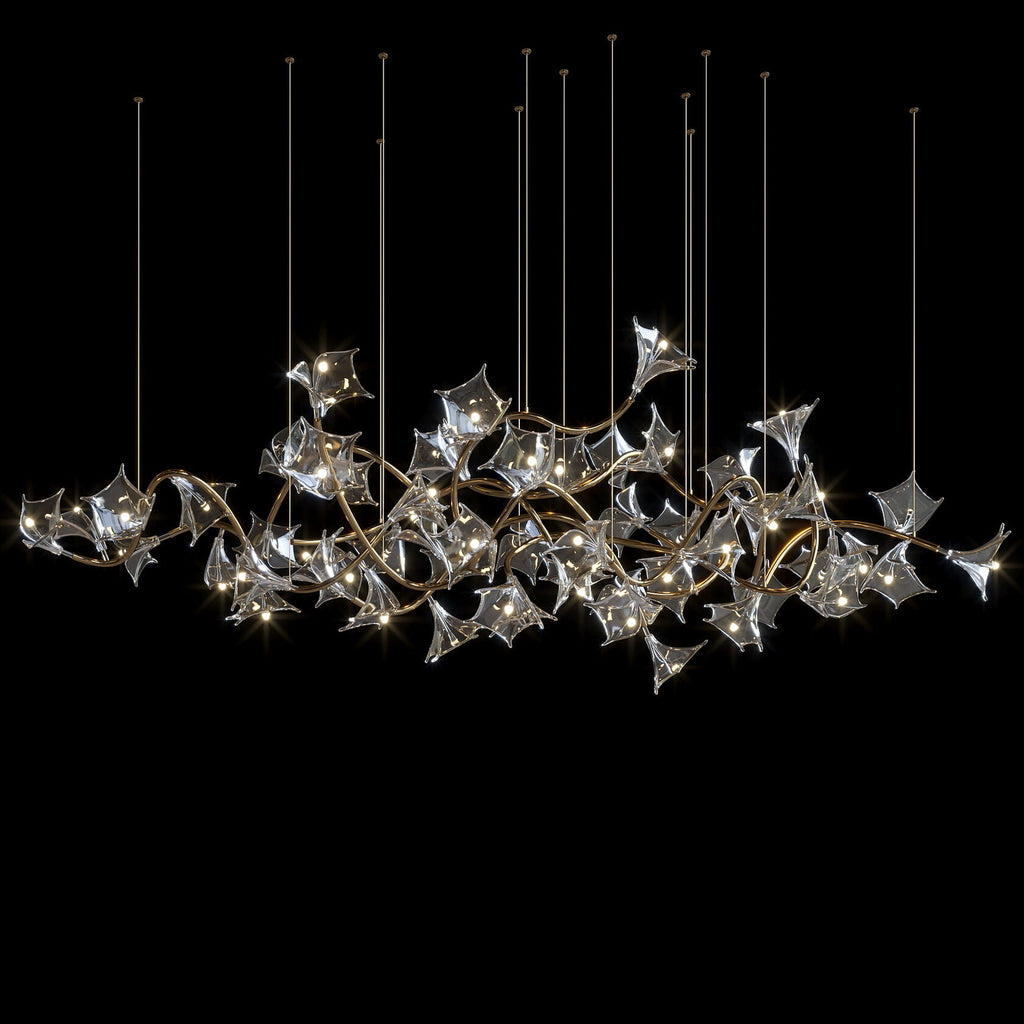 Monochrome Manta Vine Chandelier