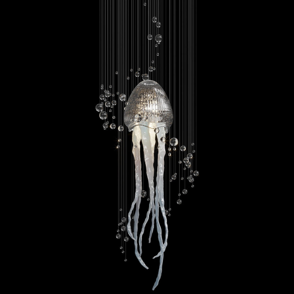 Aqua Jellyfish Chandelier