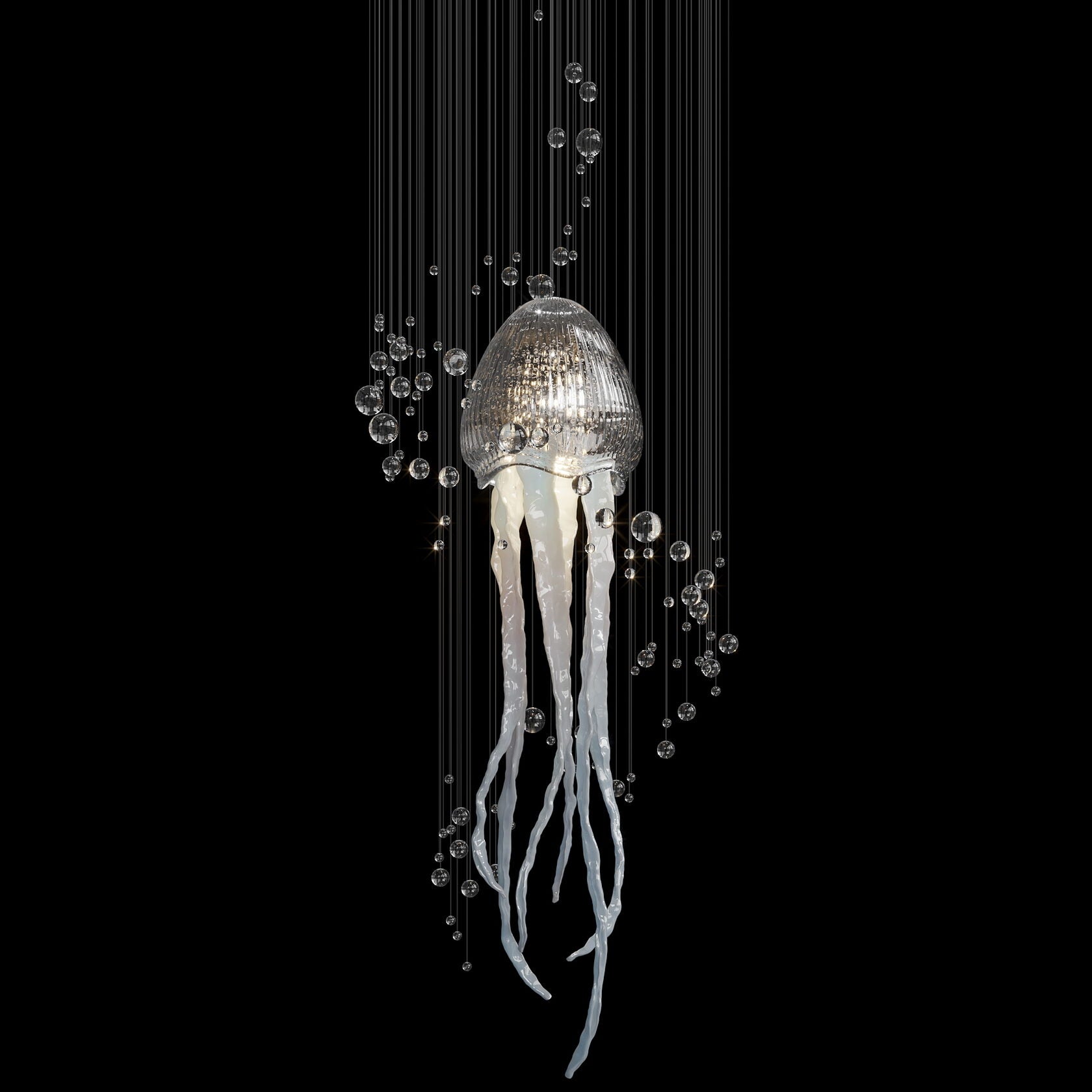 Aqua Jellyfish Chandelier