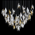 White Gold Diamond Cascade Chandelier
