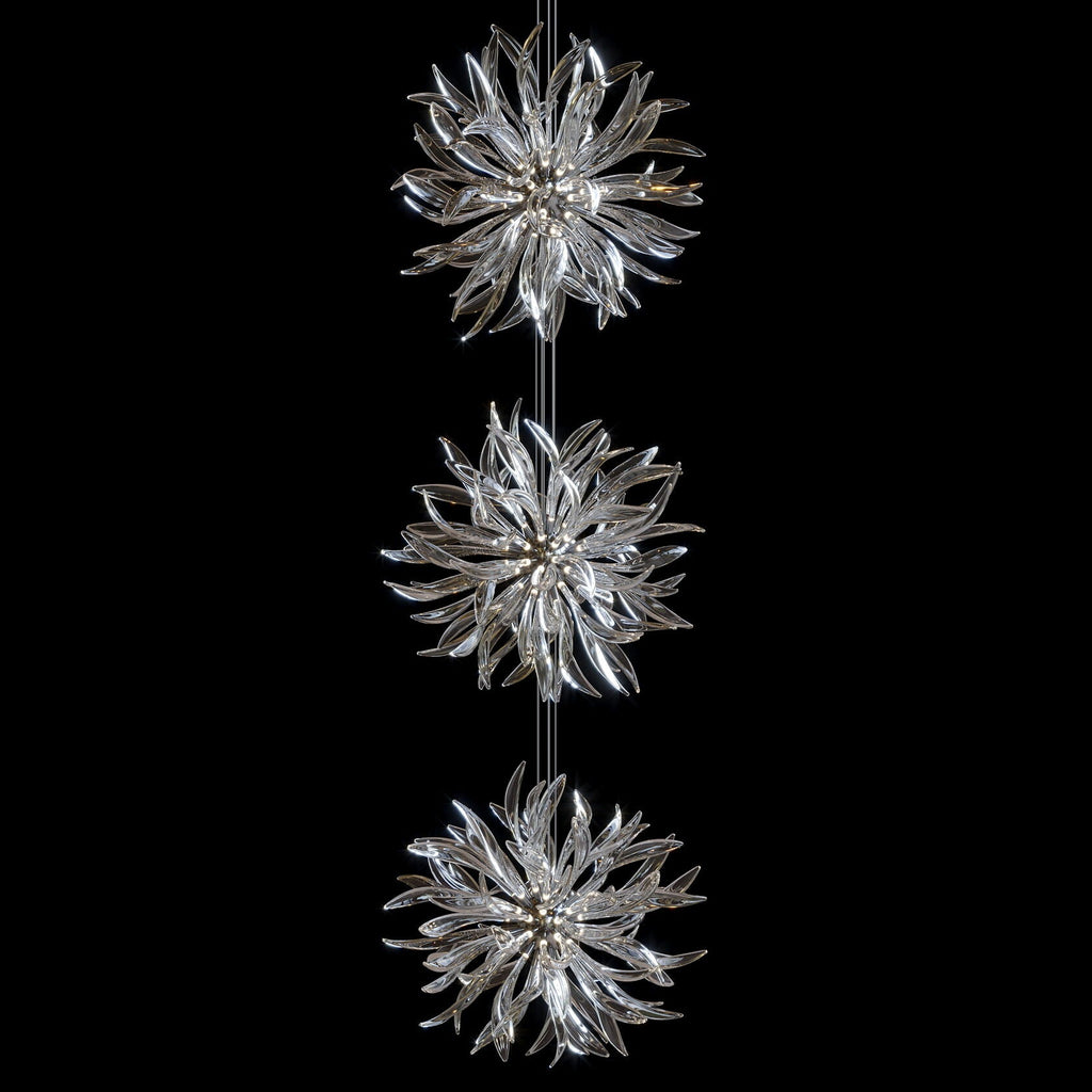 Smoke Palm Burst Chandelier