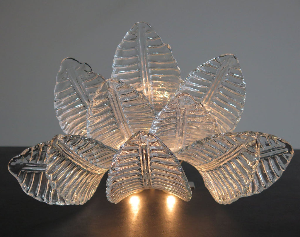 Murano Wall Lamp | 10 Clear Felci Glass | Set of 2