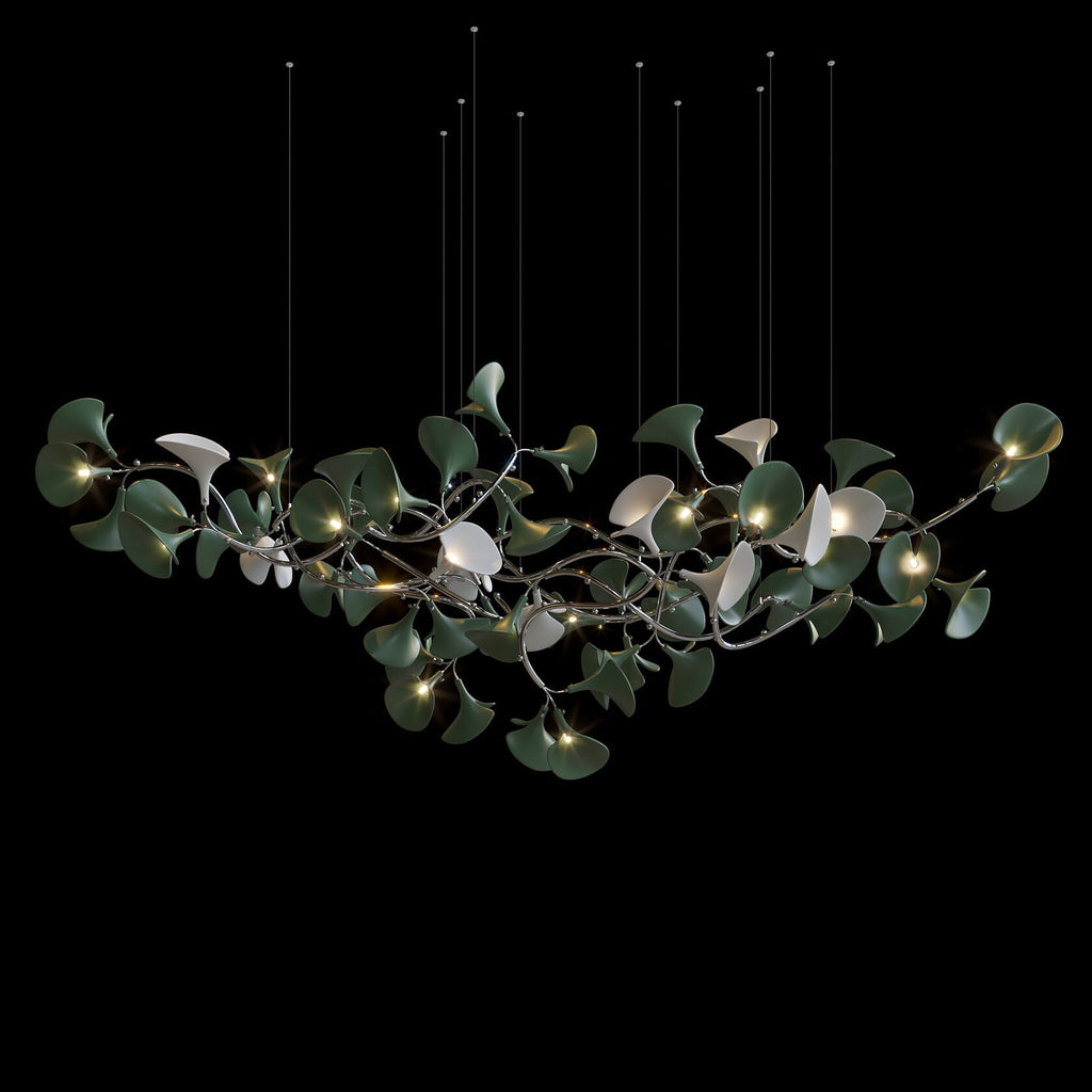 Monochrome Calla Vine Chandelier