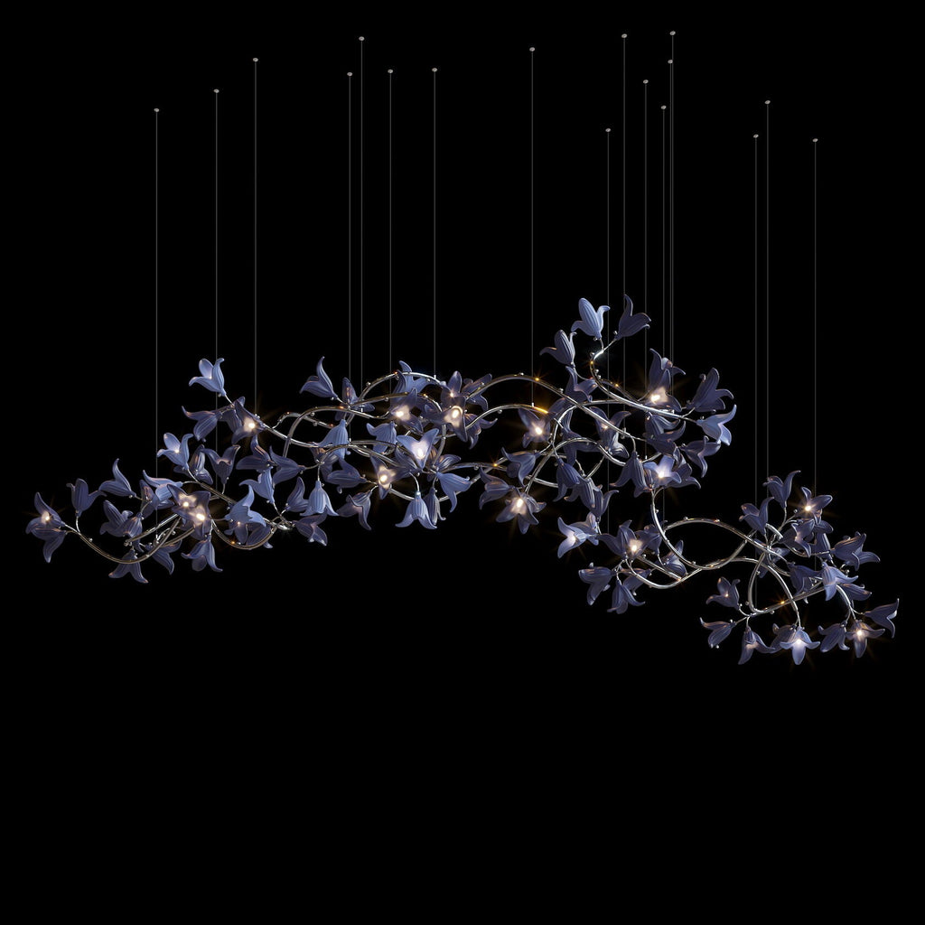 Violet Bell Vine Chandelier