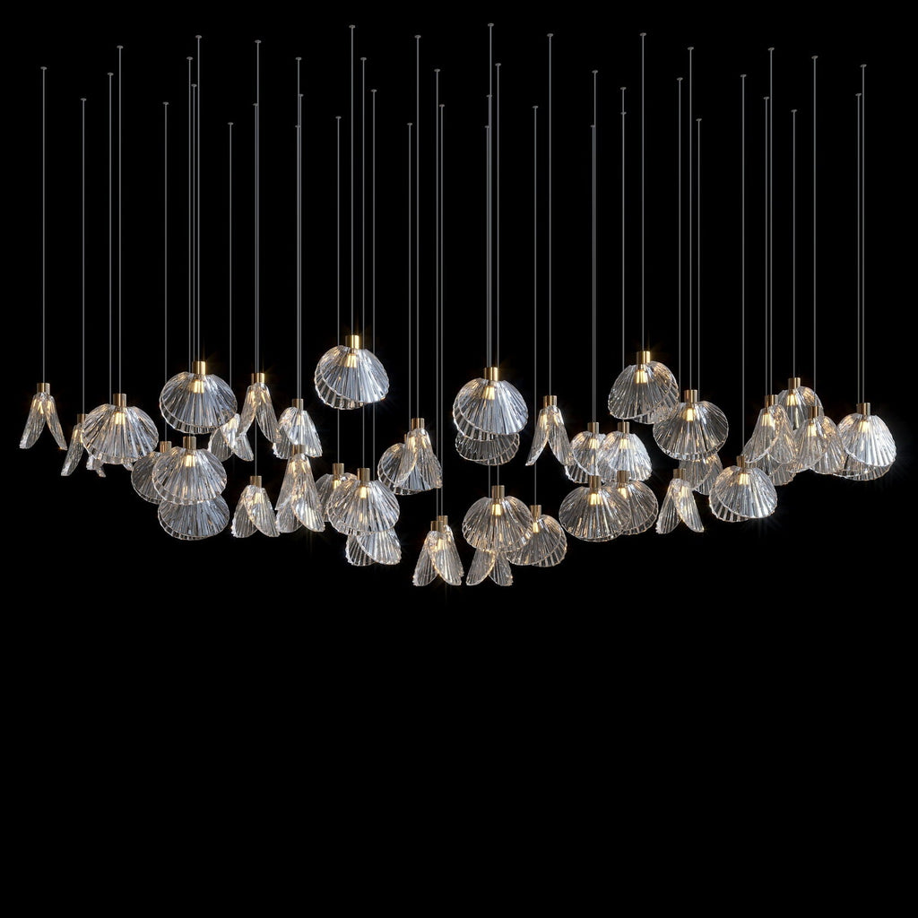 Crystal Shell Cluster Chandelier