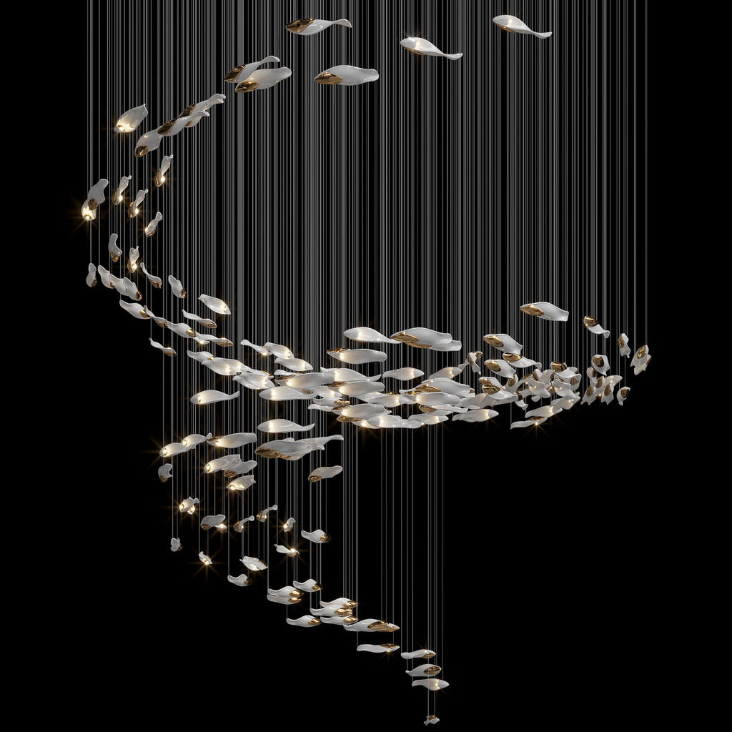 Smoke Glass Current Chandelier