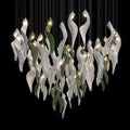 White Calla Bloom Chandelier