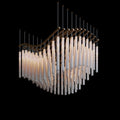 Ivory Column Wave Chandelier
