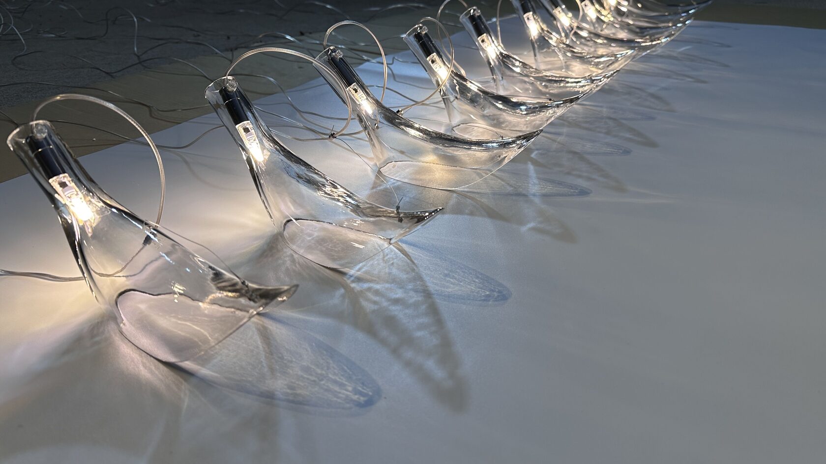 Clear Manta Cascade Chandelier