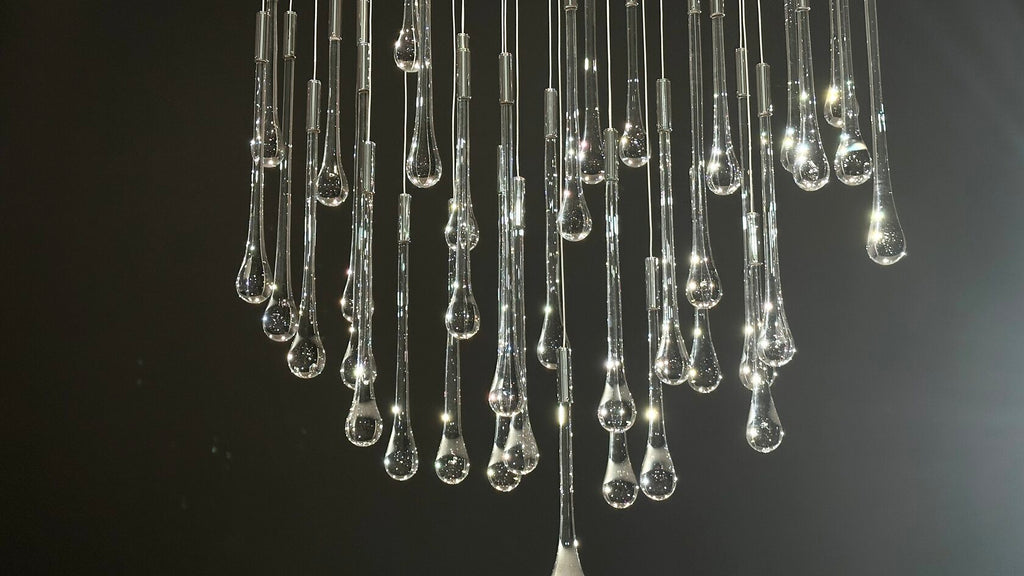 Crystal Tube Rain Chandelier