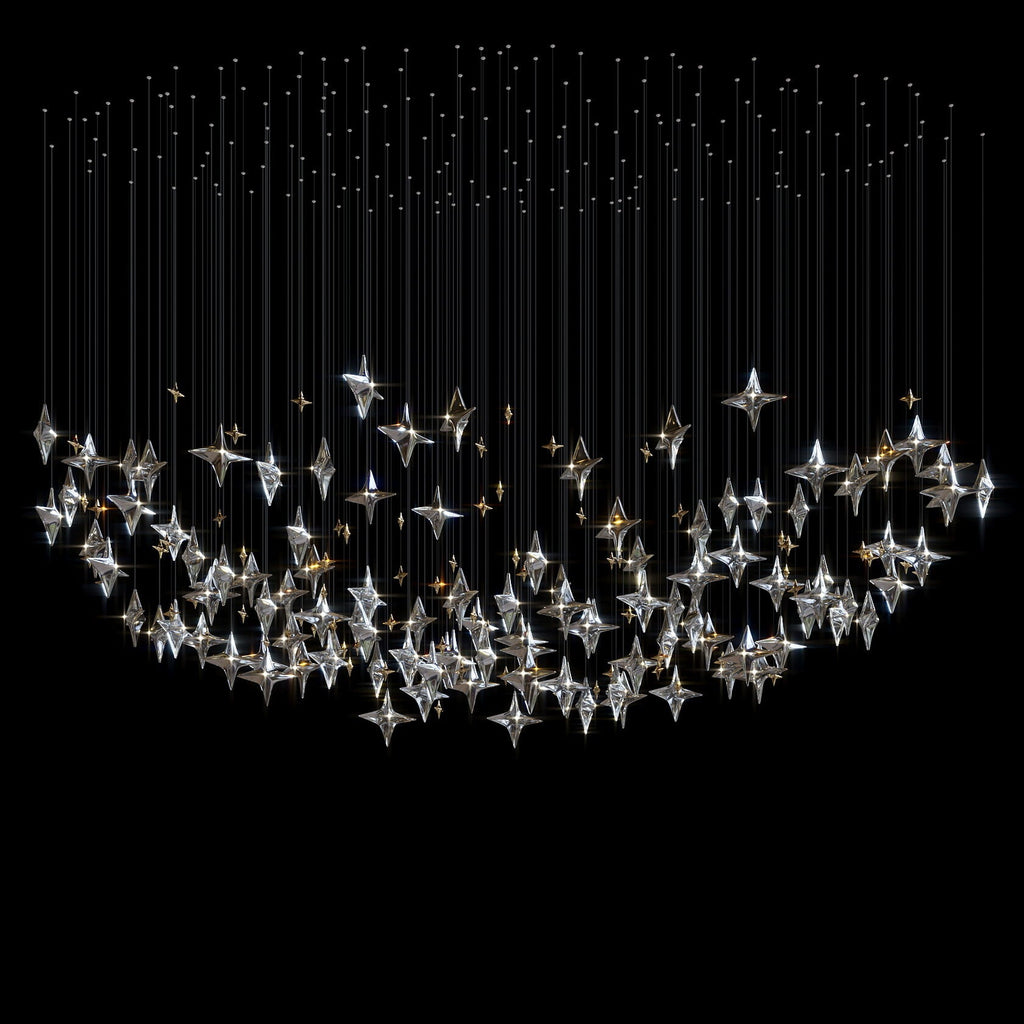 Crystal Star Constellation Chandelier