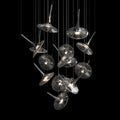 Smoke Saucer Cluster Chandelier
