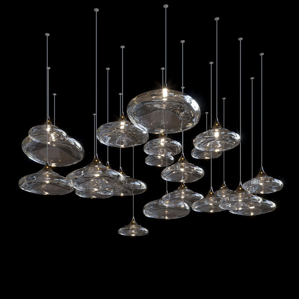 Smoke Saucer Drift Chandelier