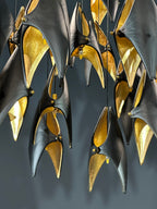 White Gold Diamond Cascade Chandelier