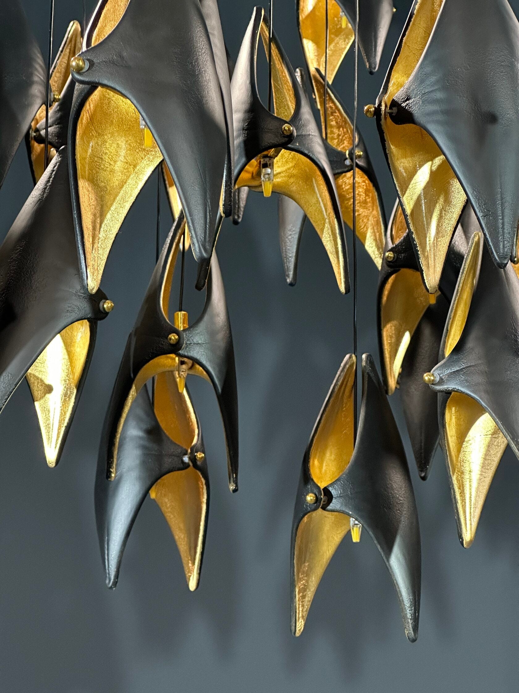 White Gold Diamond Cascade Chandelier