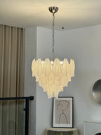 Glass Teardrop Chandelier Murano lighting by Bling Lighting Studio