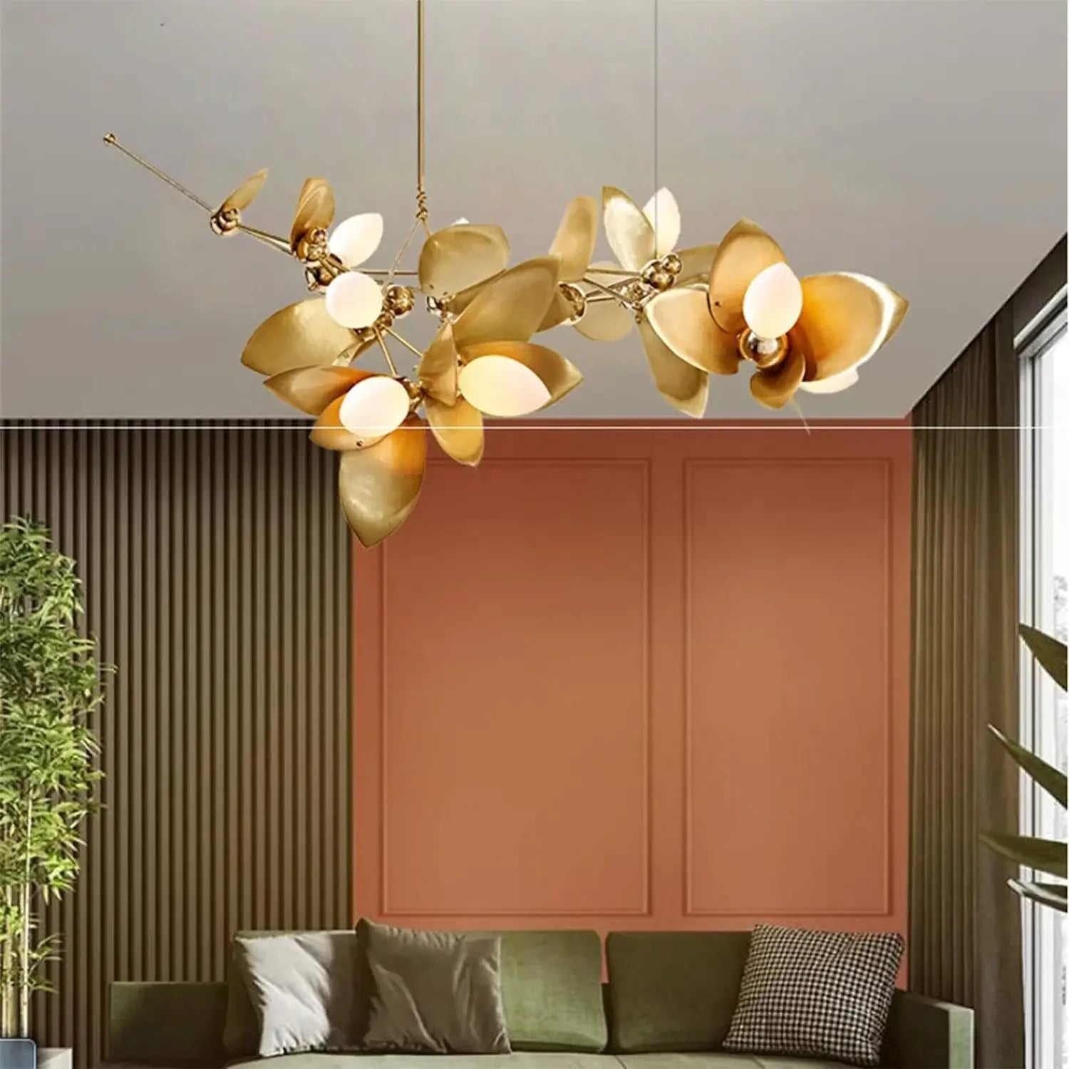 Laurel Blossom Branch Chandelier detail view