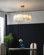 Alabaster Round Chandelier-WM2392a by Bling Lighting Studio