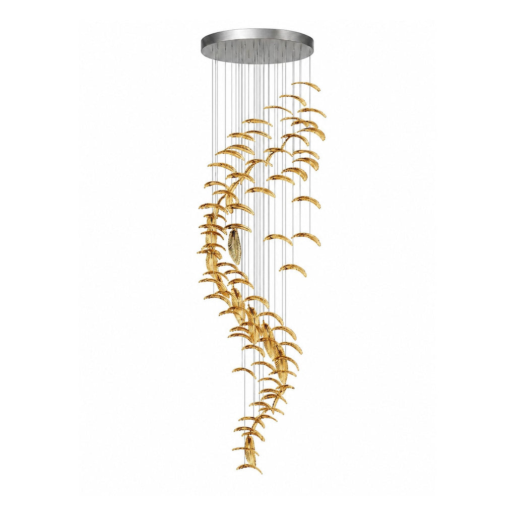 Glass Feathers Flying Chandelier