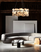 Modern LED Alabaster Round Chandelier additional product view