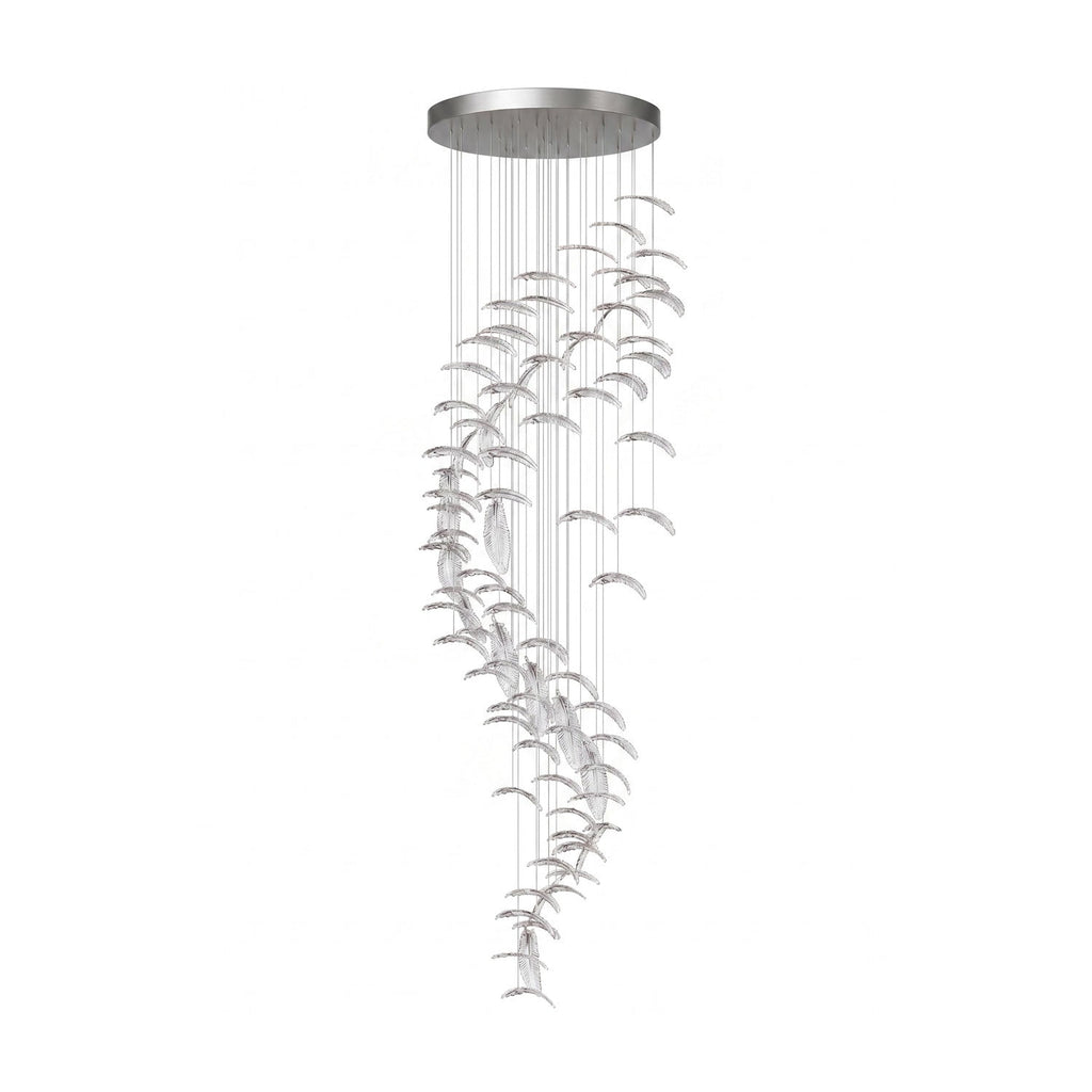 Glass Feathers Flying Chandelier