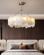 Alabaster Round Chandelier-WM2392a by Bling Lighting Studio