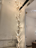 Creative Bionic Resin Leaves Chandelier for Living Room/Dining Room/Staircase by Bling Lighting Studio