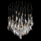 Crystal Flame Drop Chandelier
