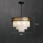 Alabaster Lorry Multi-Layer Classic Chandelier additional product view