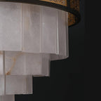Marble Alabaster Lorry Multi-layer Classic Chandelier by Bling Lighting Studio