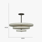 VEYRA 3 TIER MARBLE CHANDELIER by Bling Lighting Studio