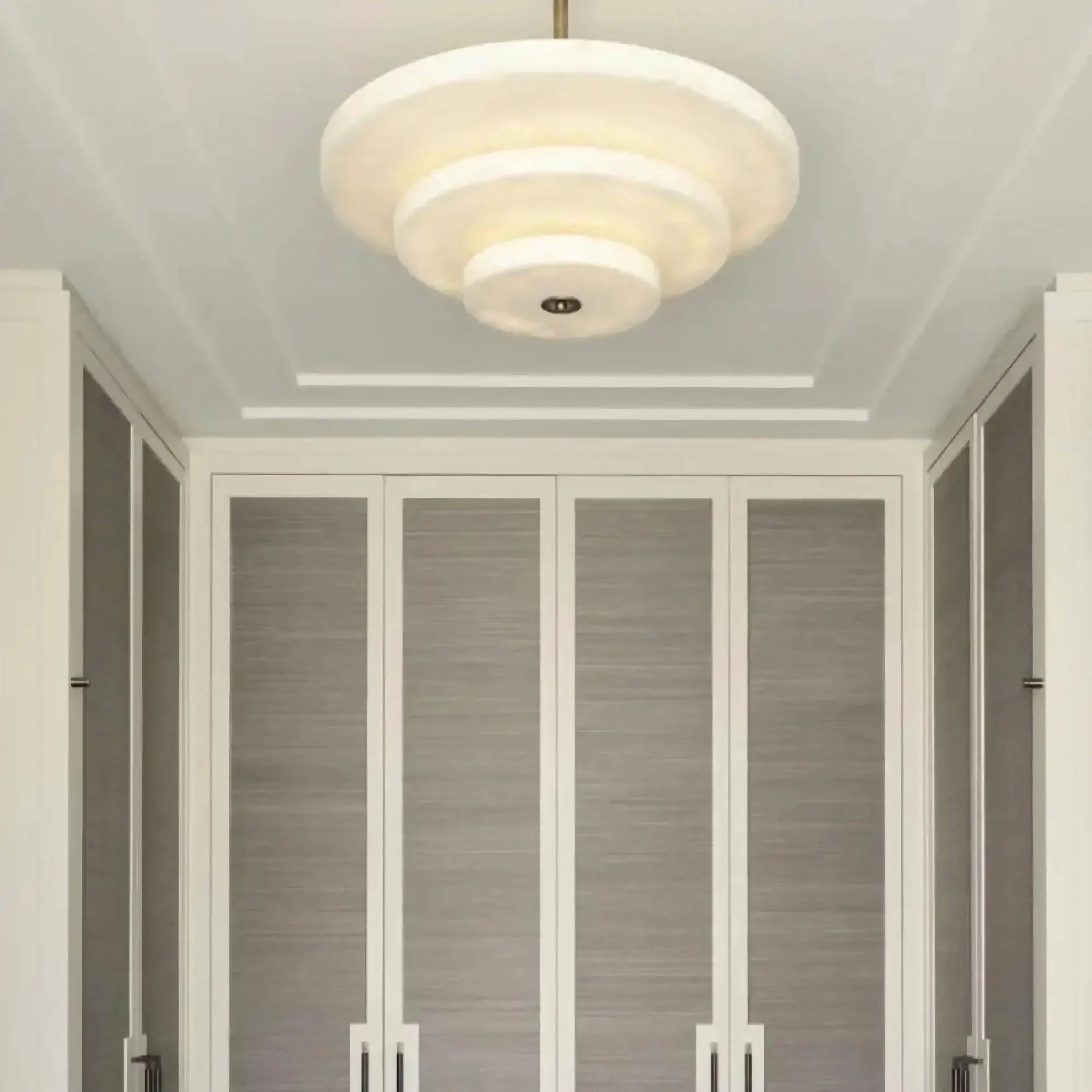 VEYRA 3 TIER MARBLE CHANDELIER by Bling Lighting Studio