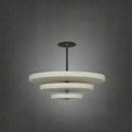 VEYRA 3 TIER MARBLE CHANDELIER by Bling Lighting Studio